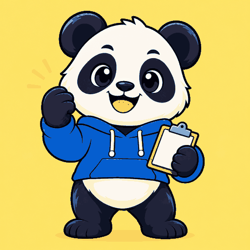 Tiny Pep Talk Panda logo